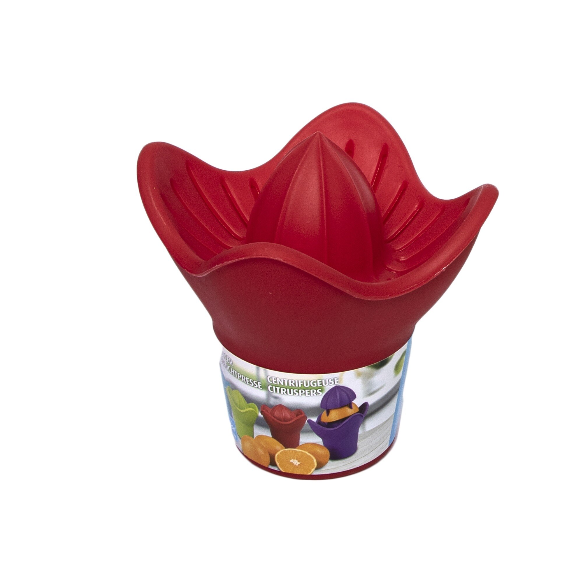 Storcator de citrice manual Elegance, 350 ml, rosie