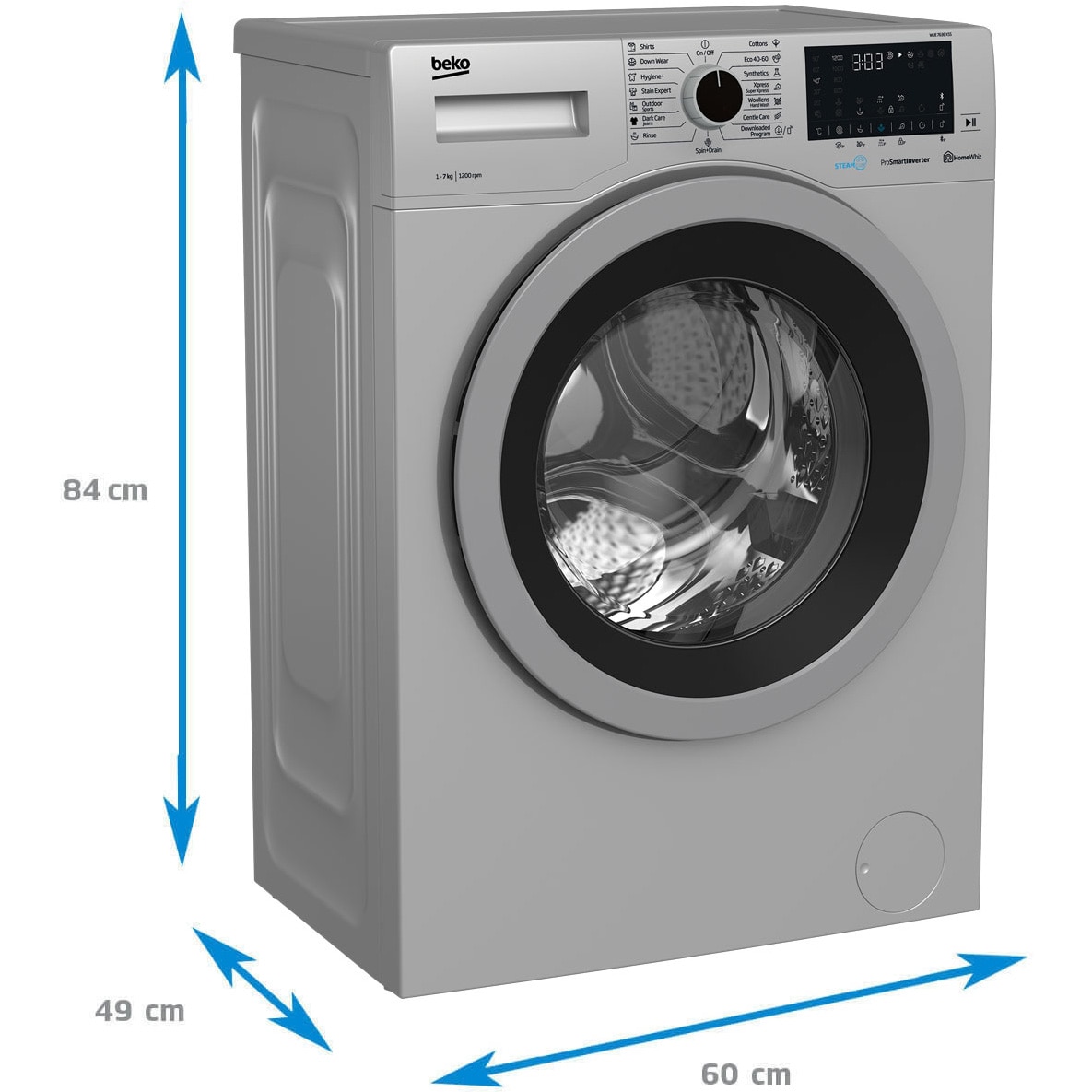 Beko WUE7636X0A Slim Mosógép, 7 kg, 1200 RPM, D energiaosztály ...
