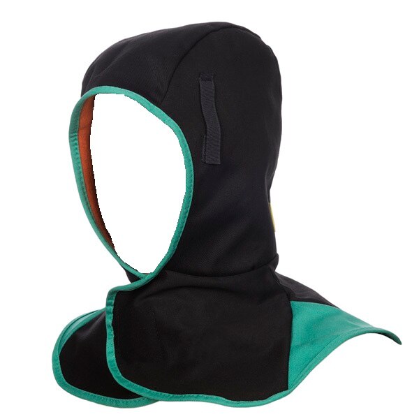 Gluga sudura pentru iarna din bumbac, Weldas, negru-verde, 23-7766