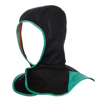 Gluga sudura pentru iarna din bumbac, Weldas, negru-verde, 23-7766 Gluga sudura pentru iarna din bumbac, Weldas, negru-verde, 23-7766