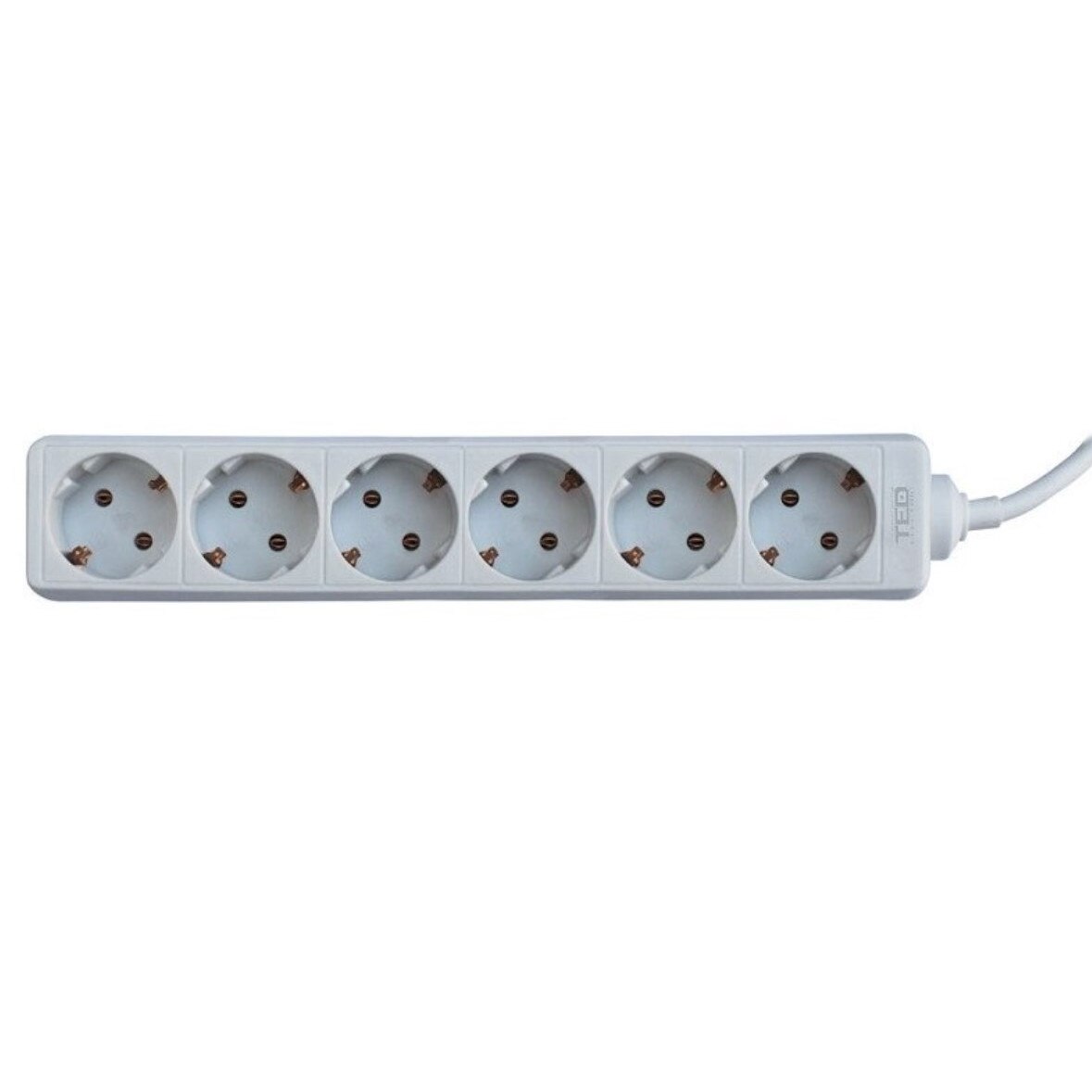 Prelungitor 3 metri 6 prize schuko cablu 3x1mm alb