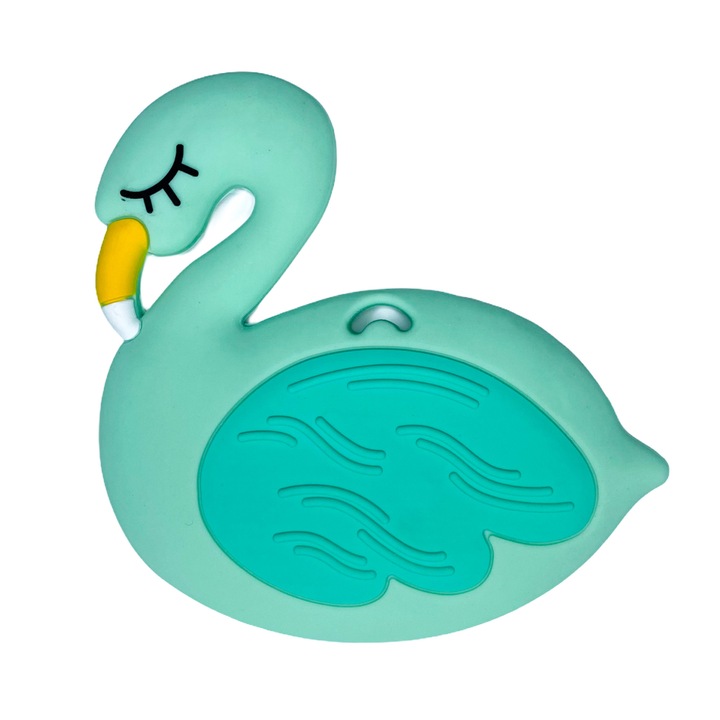 OEM Coccorito szilikon fogzási játék, fekvő hattyú