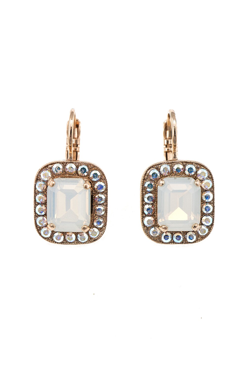 Roxannes - Mariana Jewellery, Cercei placati cu aur de 24K si cristale ®, Auriu/Argintiu