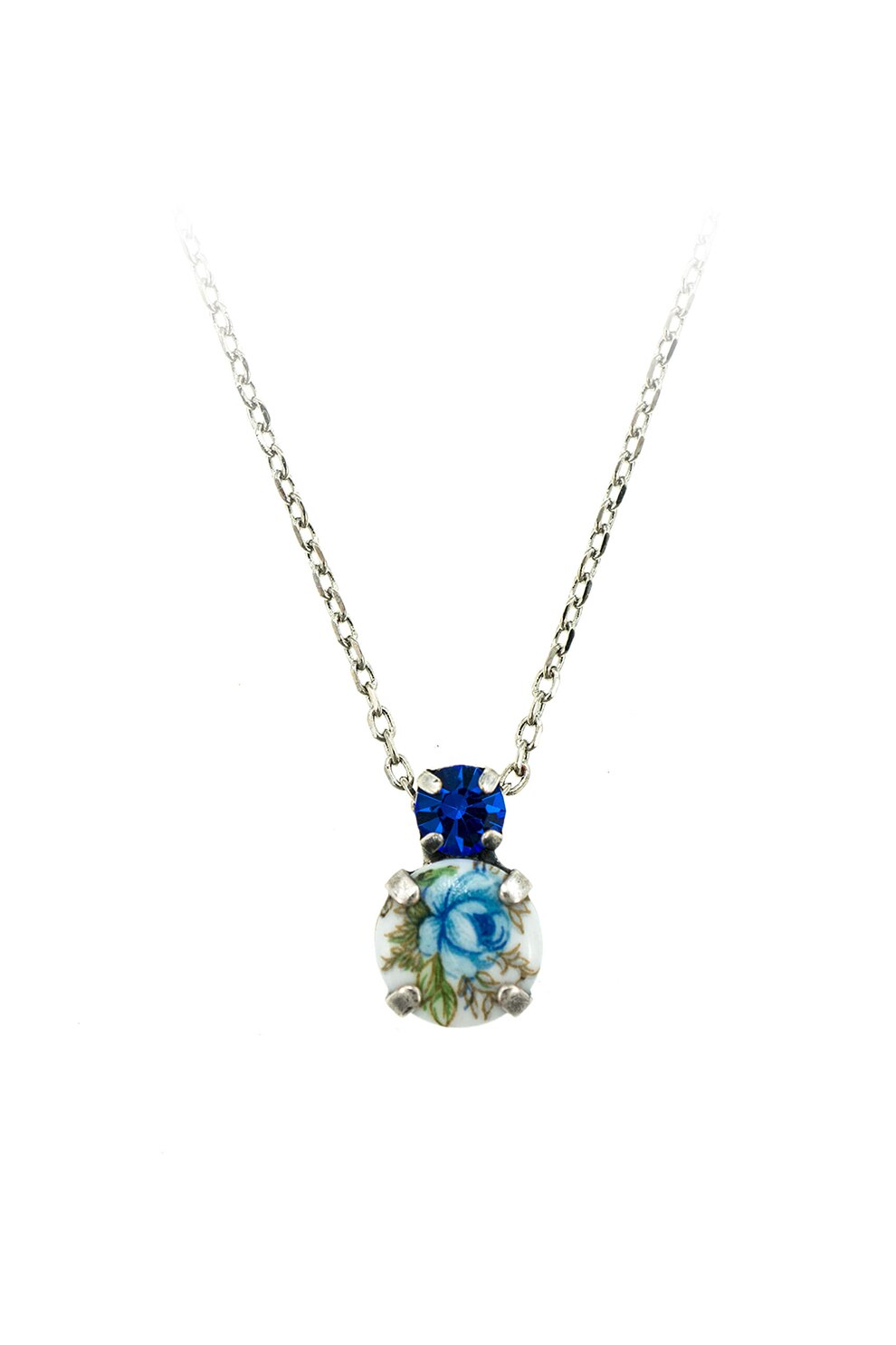 Roxannes - Mariana Jewellery, Colier decorat cu cristale, Auriu/Albastru