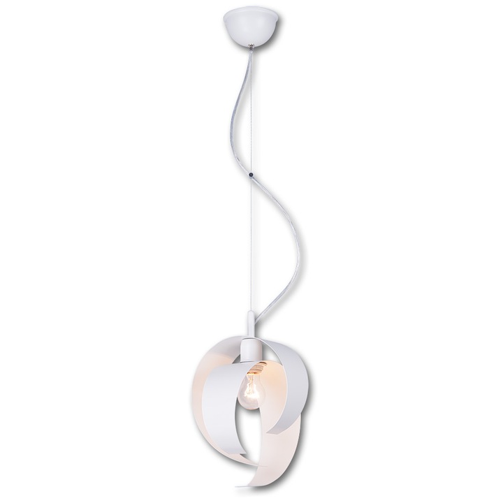 Pendul Arabica, Lis Poland, LED, 1 X E27, 5322H01, alb, 100 cm