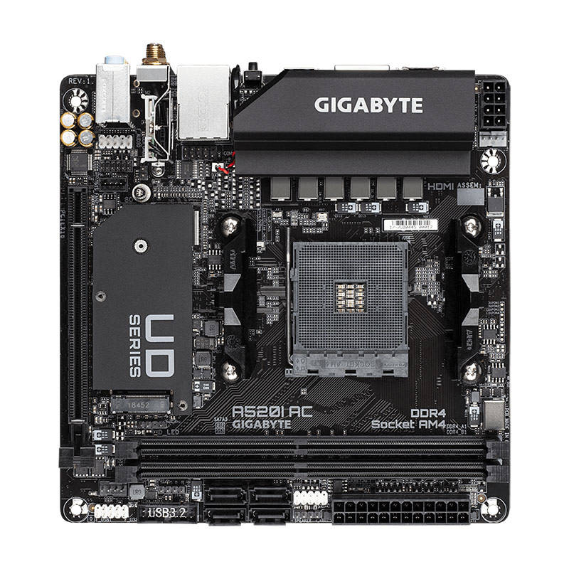 Placa de baza Gigabyte A520I AC AMD AM4 mITX