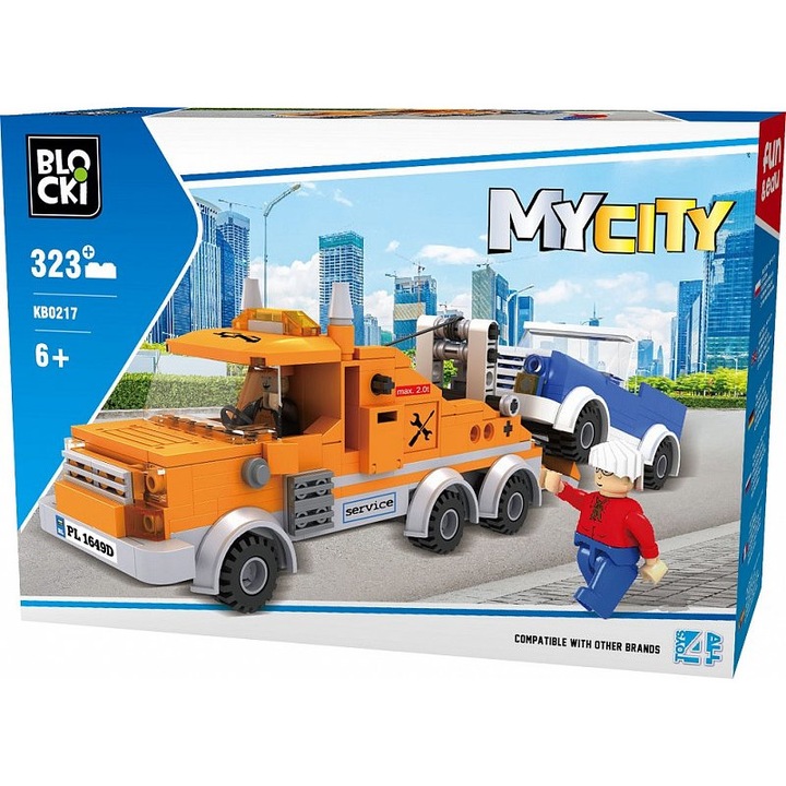 Blocki My City Építési készlet, közúti segítségnyújtás, 323 darab
