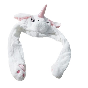 Caciula pentru copii cu leduri model UNICORN ALB Caciula pentru copii cu leduri model UNICORN ALB