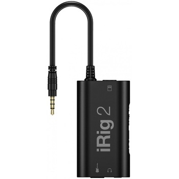 Interfata IK Multimedia iRig 2 pentru telefon, Chitara acustica, AmpliTube, Black Interfata IK Multimedia iRig 2 pentru telefon, Chitara acustica, AmpliTube, Black
