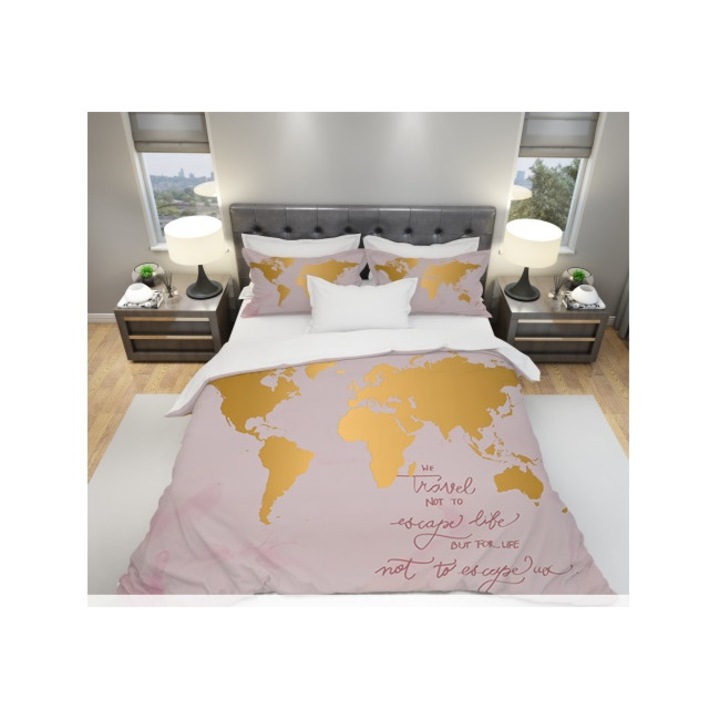 Спален Комплект Intermatrak Nicole Taneff G1266, Памучен Сатен, Единично Легло, С Чаршаф