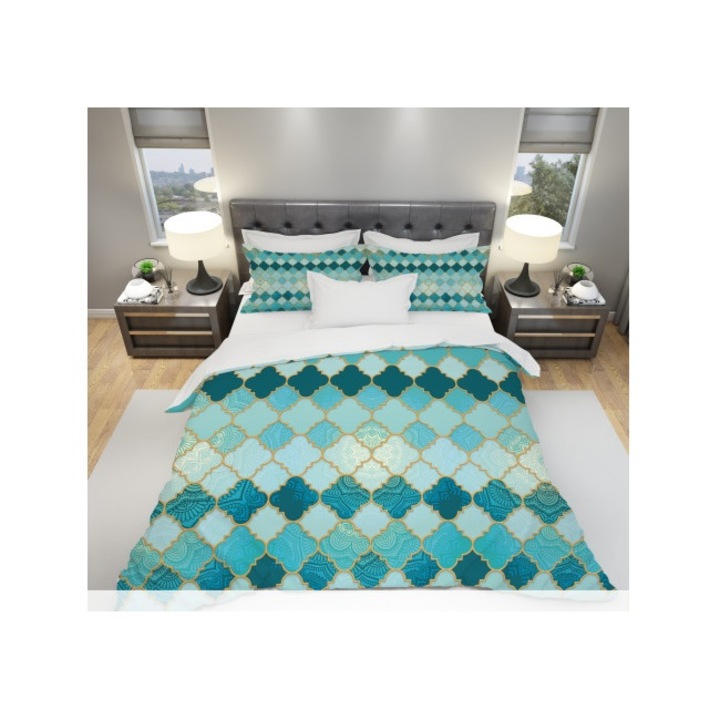 Спален Комплект Intermatrak Nicole Taneff G1268, Памучен Сатен, Единично Легло, Без Чаршаф