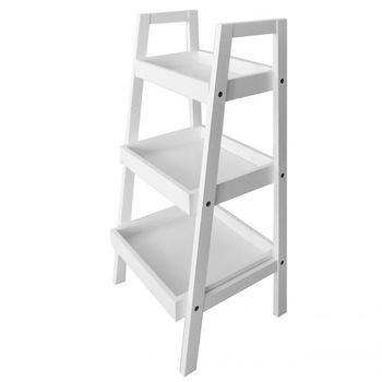 Raft cu trei nivele din MDF, 72x29x30 cm, alb Raft cu trei nivele din MDF, 72x29x30 cm, alb