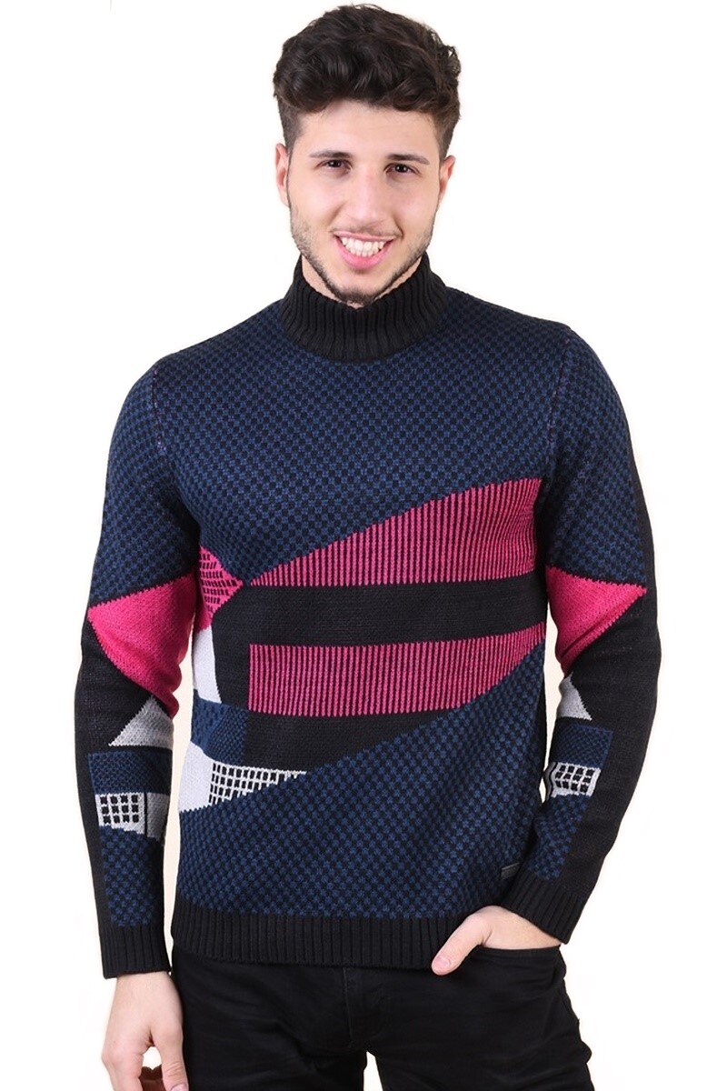 Pulover barbati cu guler inalt, Multicolor, Only&Sons, Marimea M-L 48-50 EU