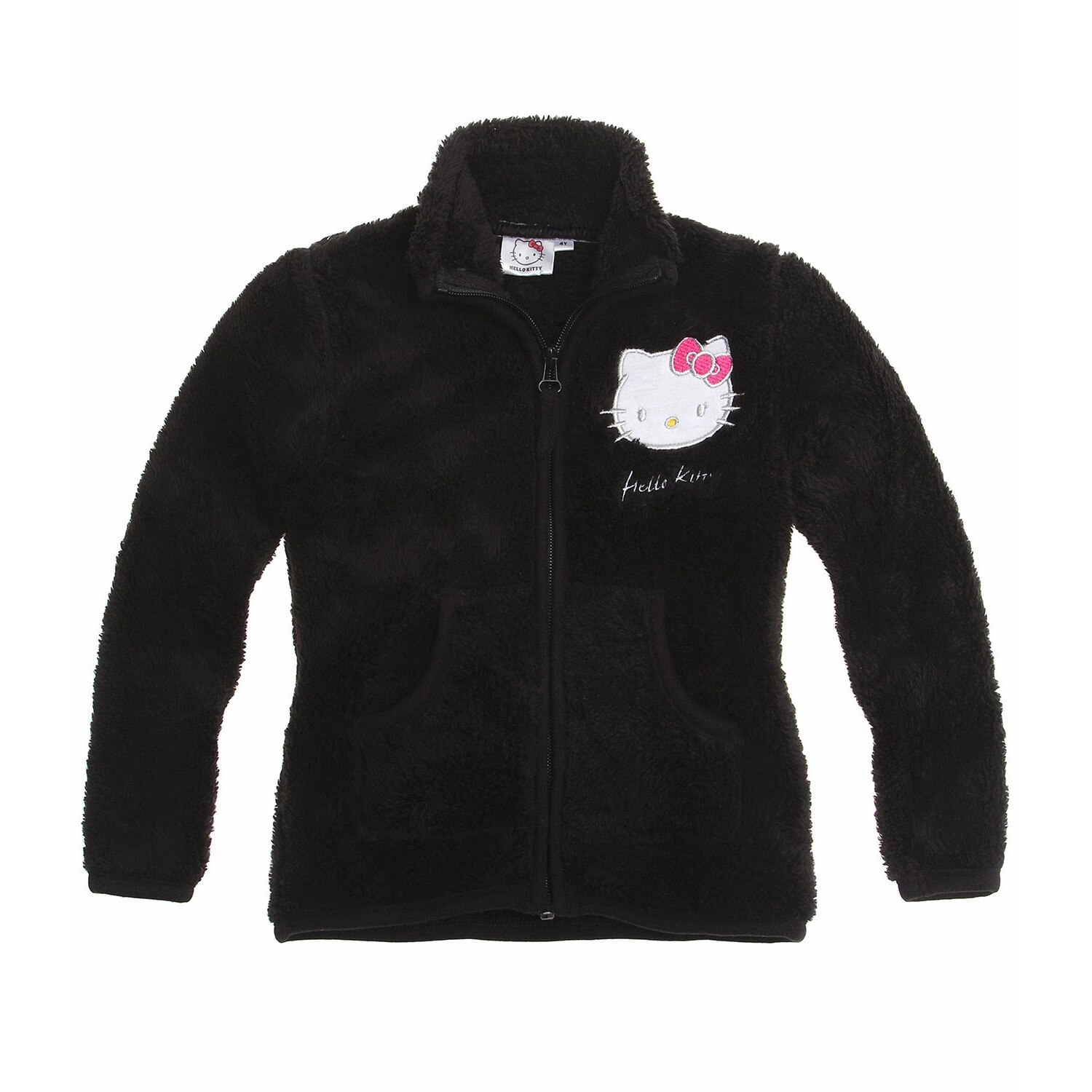 Jacheta polar Hello Kitty negru, 116 cm, 6 ani