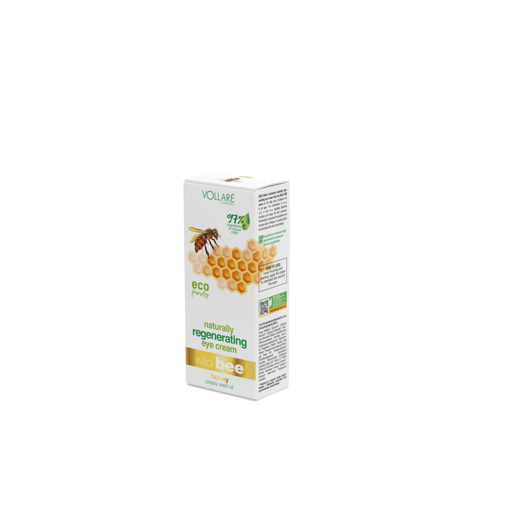 Crema de ochi regeneranta cu miere de albine Vollare Wild Bee 15 ml