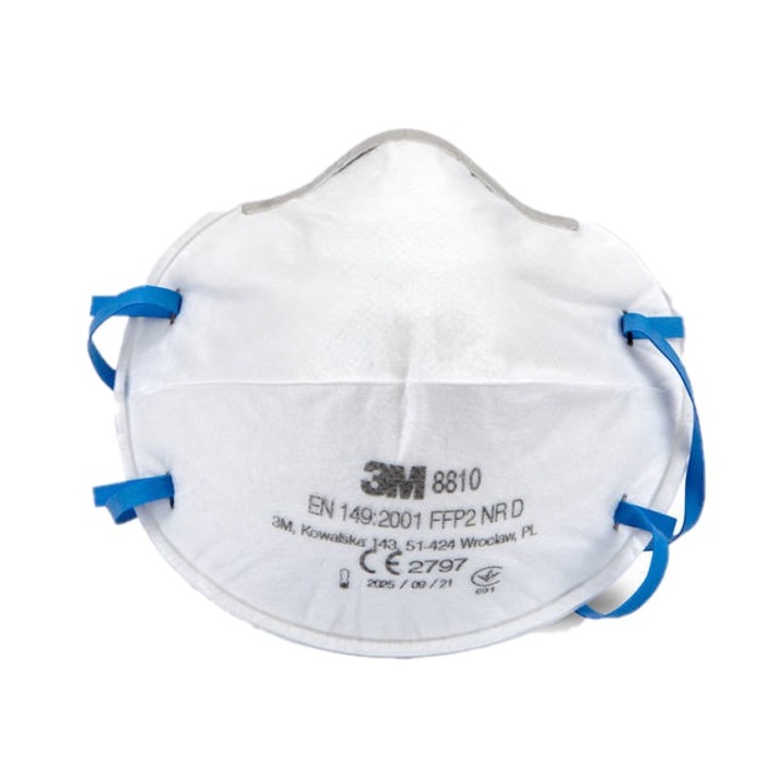 Set 20 bucati masca de protectie fara supapa FFP2 3M 8810