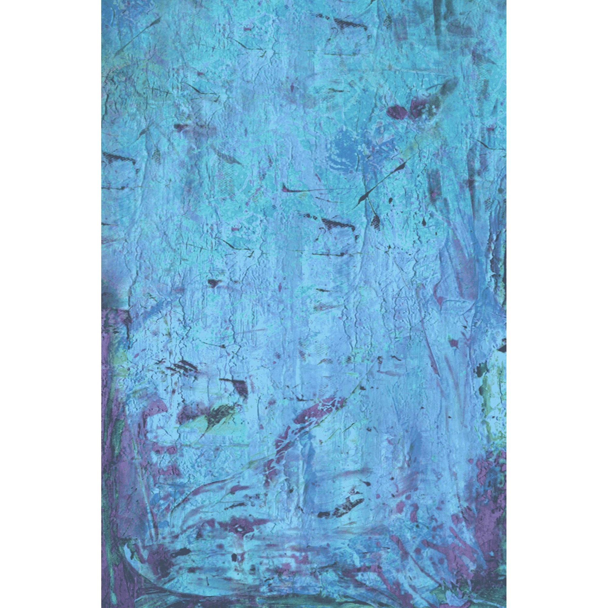 Covor mecanic 200312b2 Dimensiune 150x225 Design Modern Culoare Albastru