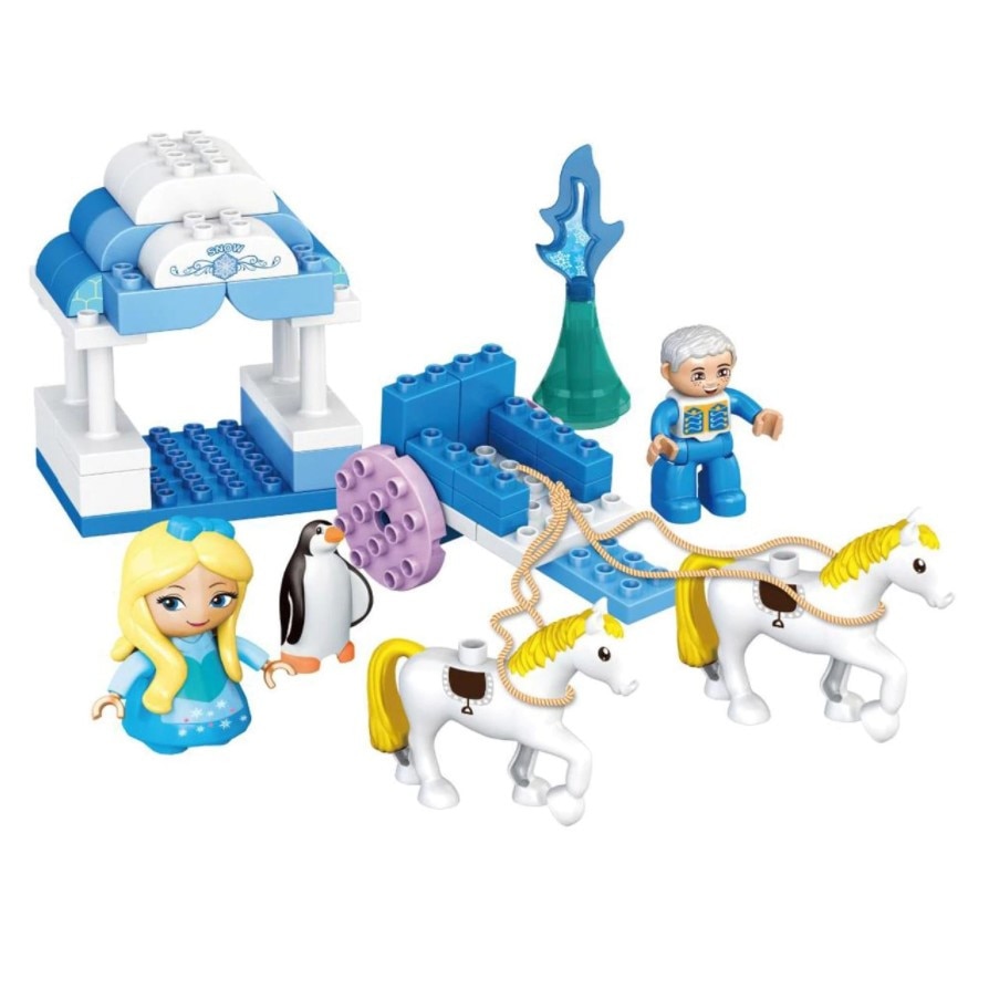 Set de construit doc si hidroavion, 2 figurine, 161 piese, +6 ani