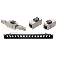 patch panel 19quot modular mama-mama  rj45-rj45 echipat cat5e lankatt ftpstp 16port x rj45 1u tip quotfeed throughquot ecranat suport de cabluri integrat imagen 23_0_
0