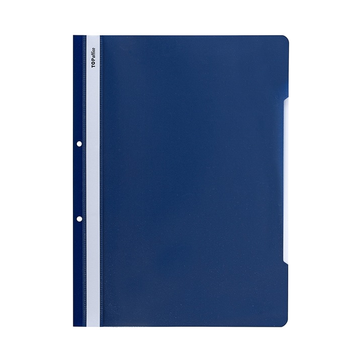 Dosar Top OFFICE, PP, Perforat, Albastru inchis, 50 buc