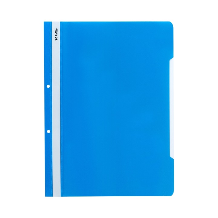 Dosar Top OFFICE, PP, Perforat, Albastru deschis, 50 buc