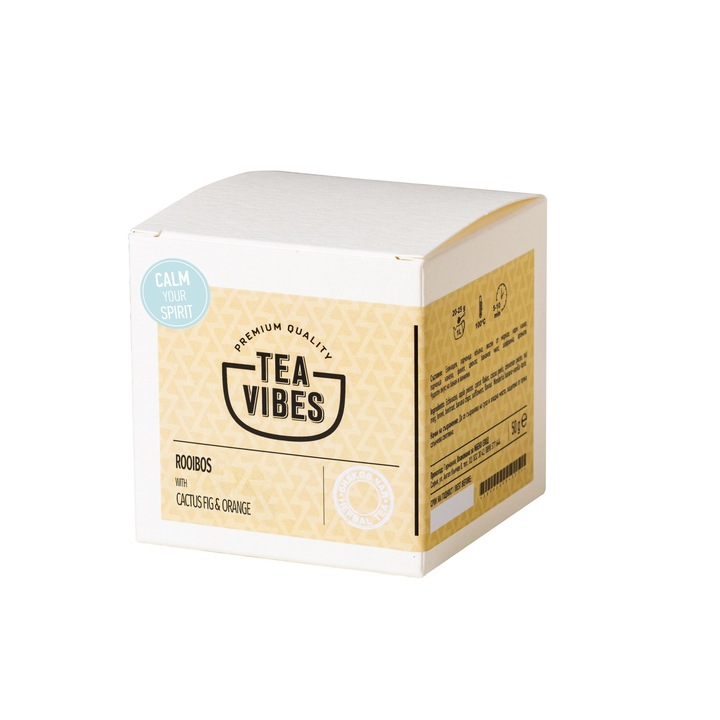 Чай ройбос Tea Vibes, Cactus fig & Orange, 100 гр.