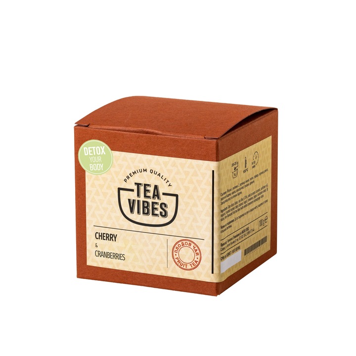 Плодов чай Tea Vibes, Cherry & Cranberries, 100 гр.