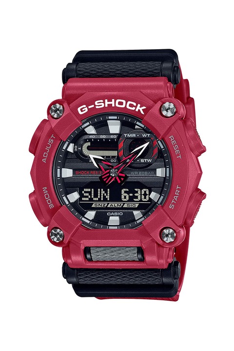Casio, Цифров часовник G-Shock, Черен/ Червен