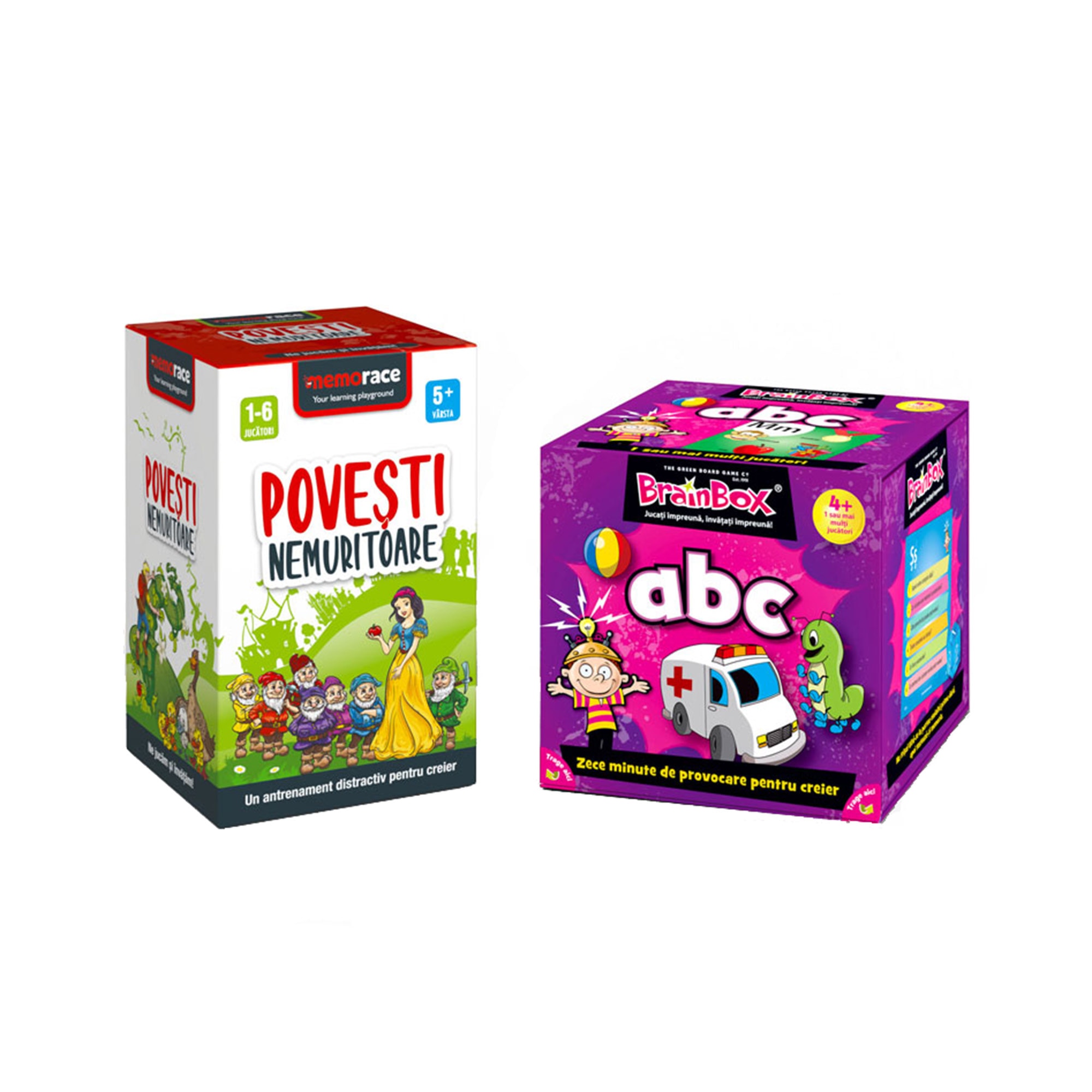Pachet educativ: BrainBox - ABC + Memorace - Povesti nemuritoare