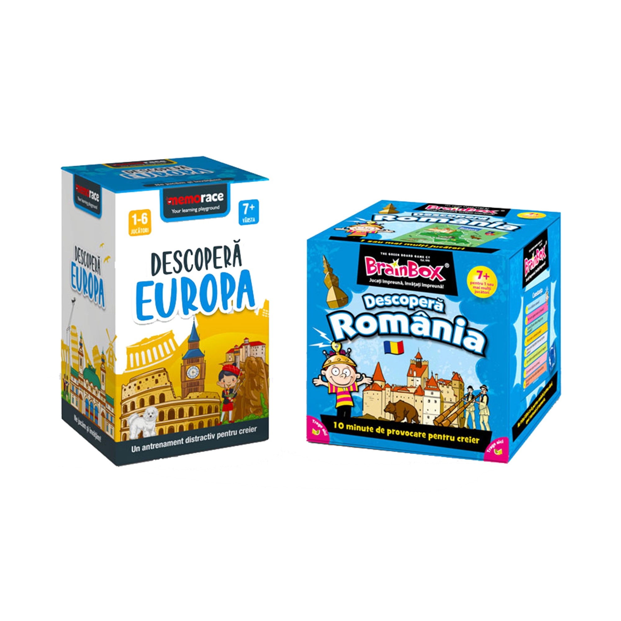 Pachet educativ: BrainBox - Descopera Romania + MemoRace