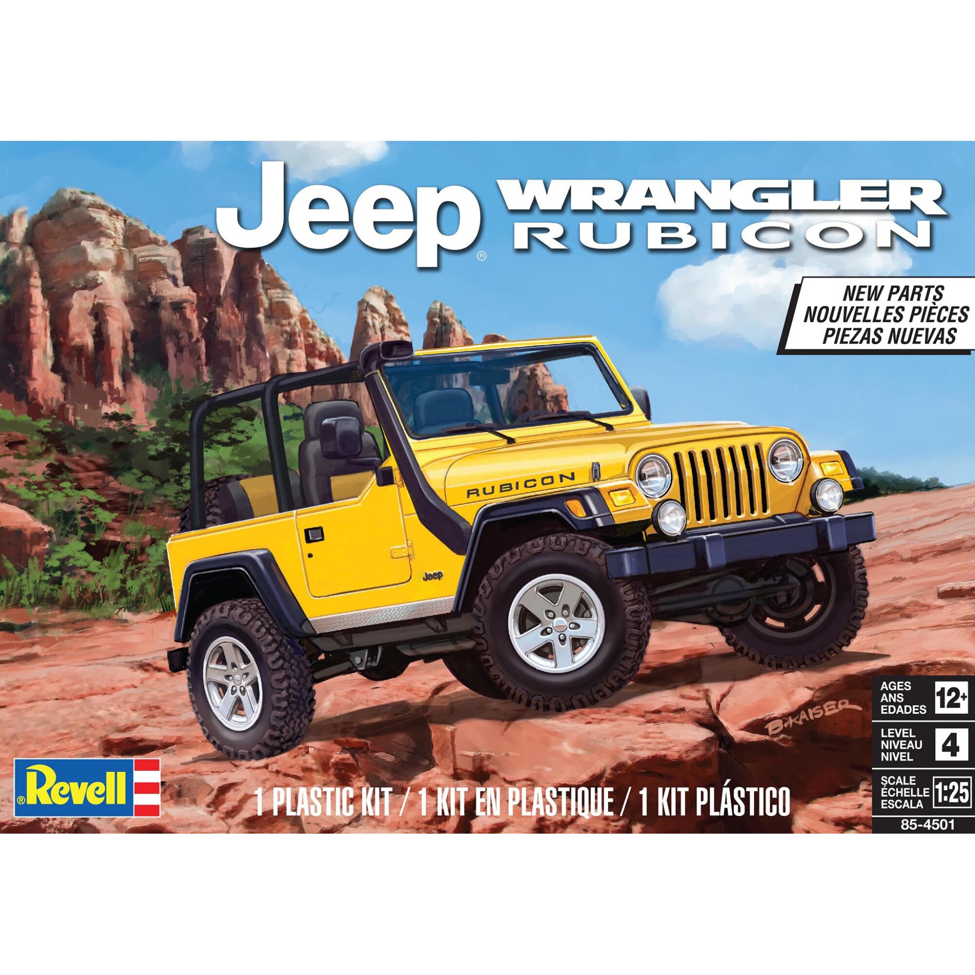 Automodel de construit Revell Jeep Wrangler Rubicon