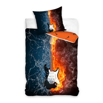 Lenjerie de pat tineret Hard Rock, 140x200 cm Lenjerie de pat tineret Hard Rock, 140x200 cm