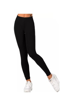 Colanti Dama cu talie elastica din bumbac, Negri, L Colanti Dama cu talie elastica din bumbac, Negri, L