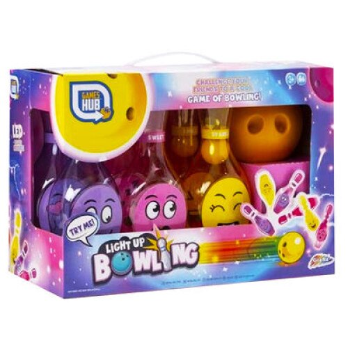 Set bowling Grafix cu LED-uri, Light Up Bowling, R05-0707