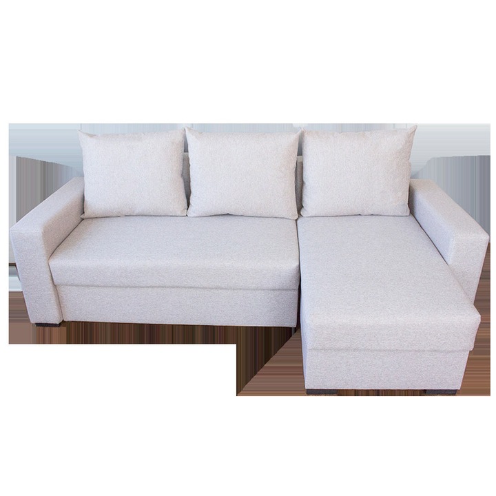 Coltar extensibil Rileft Sofa Bej, reversibil, 235 x 140 x 97 cm