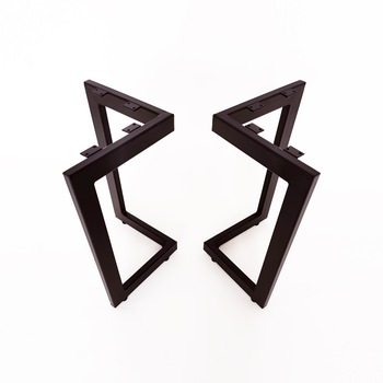Set 2 picioare masuta Triunghiular, metal, negru , 35 x 25 x 45 Set 2 picioare masuta Triunghiular, metal, negru , 35 x 25 x 45