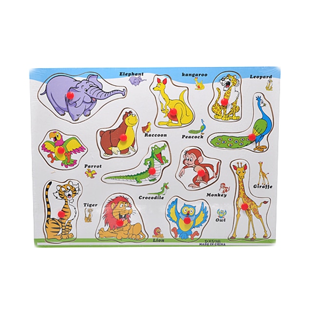 Puzzle lemn diferite forme,7 piese