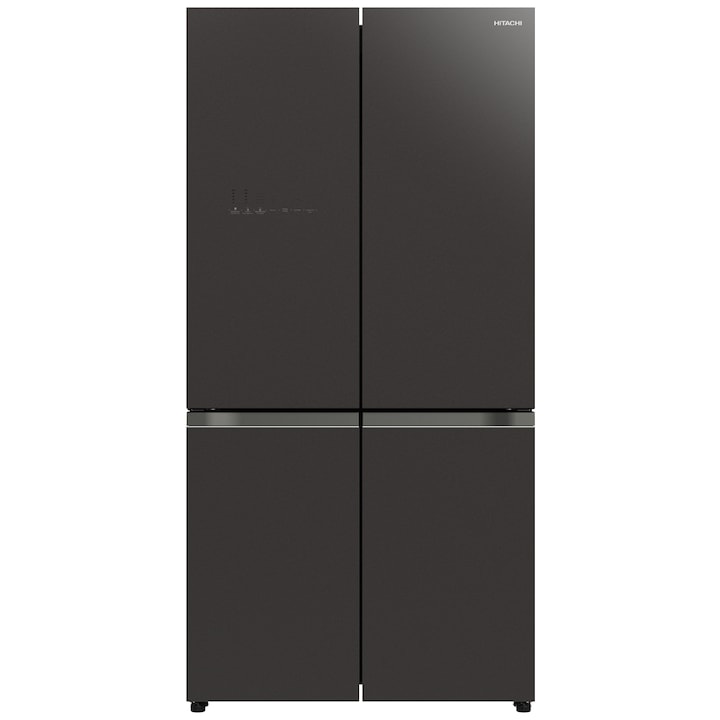 Четирикрилен хладилник Hitachi R-WB640VRU0 (GMG), Общ капацитет 514 л., Клас F, Тъмно сиво стъкло