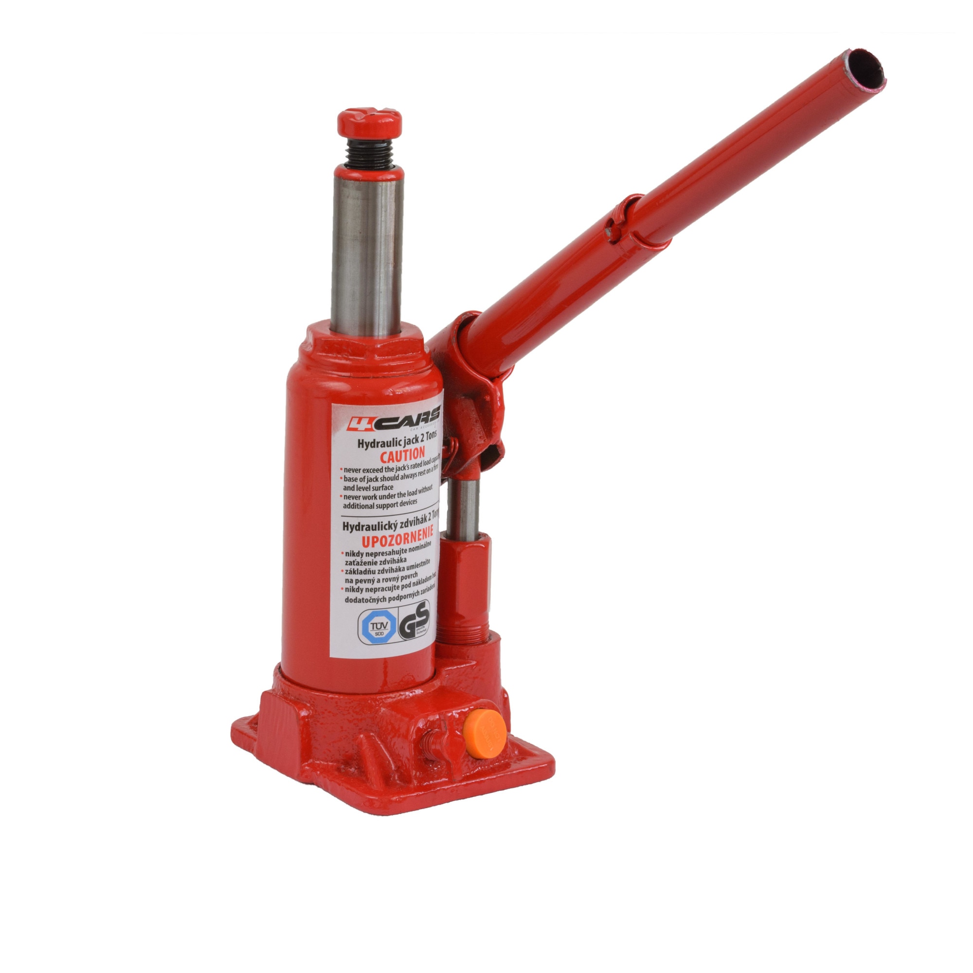 Cric auto hidraulic 4Cars, 2R-TUV, Rosu