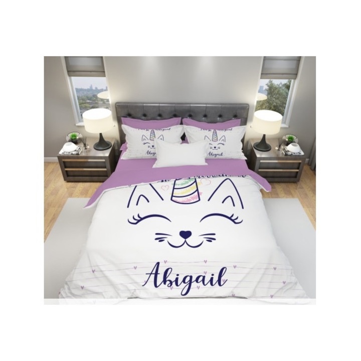 Спален Комплект Intermatrak Nicole Taneff G1189, Памучен Сатен, Единично Легло, Без Чаршаф