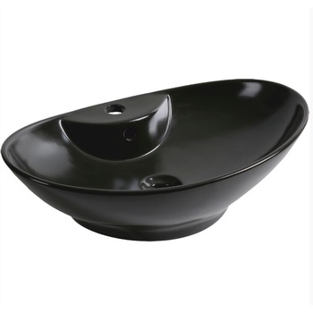 Lavoar cu montare pe blat, negru, cu preaplin 580*385*170 mm Lavoar cu montare pe blat, negru, cu preaplin 580*385*170 mm