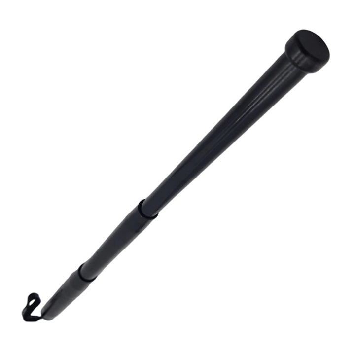 Baston telescopic profesional, 4 segmente, 65 cm, maner burete cu husa de prindere la curea