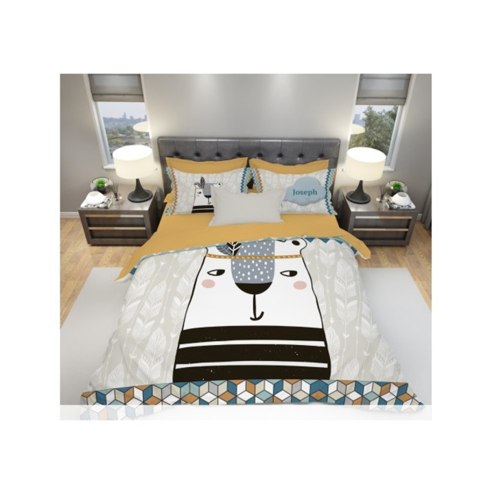 Спален Комплект Intermatrak Nicole Taneff G1260, Памучен Сатен, Единично Легло, Без Чаршаф