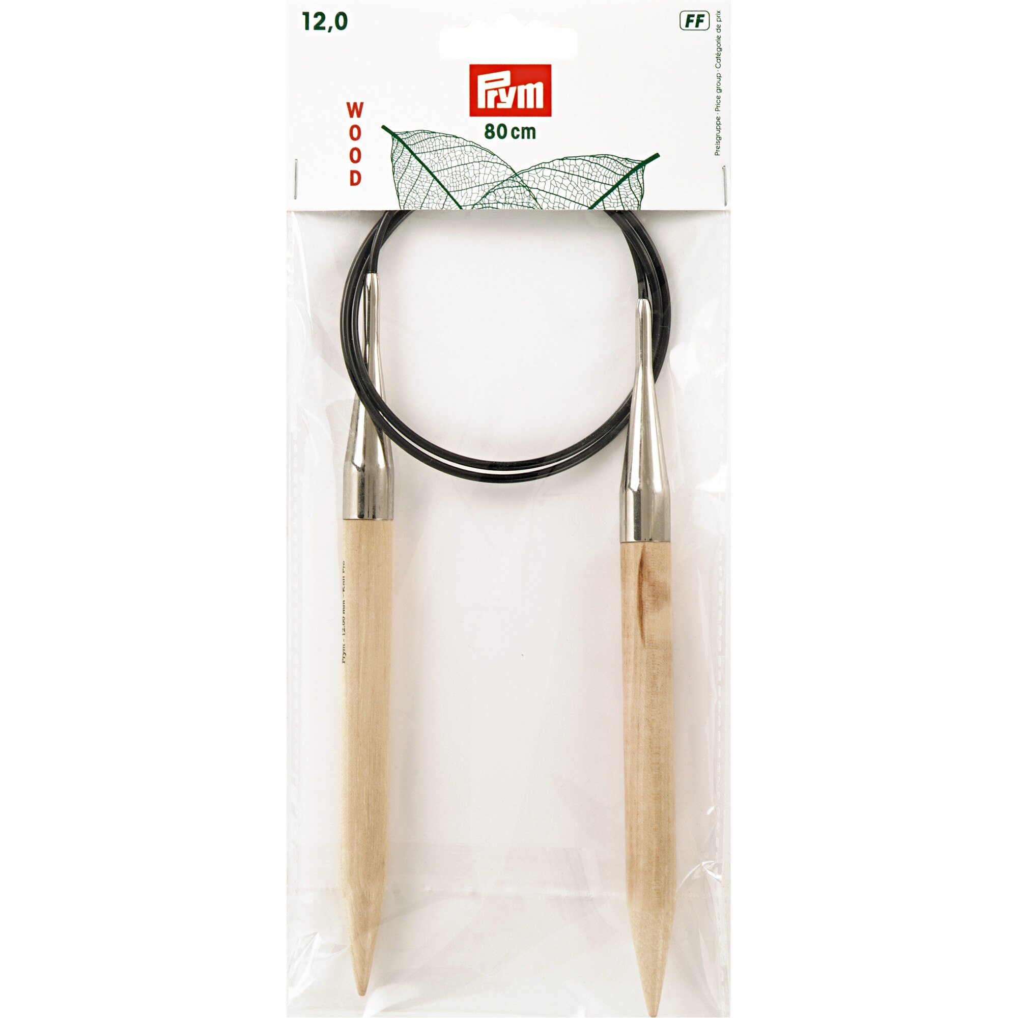 Andrele circulare, din lemn, de 12 mm, lungime 80 cm, Prym