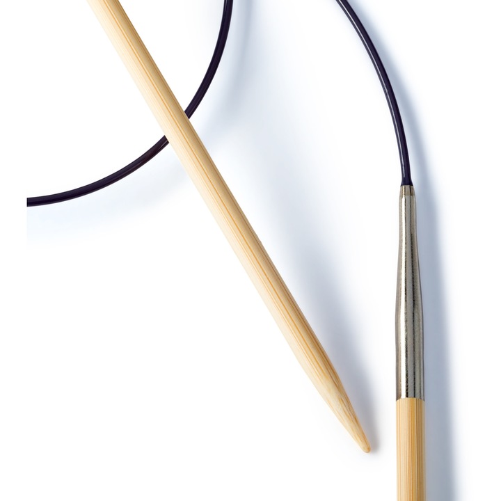 Andrele circulare, din bambus, de 5 mm, lungime 80 cm, Prym Bamboo