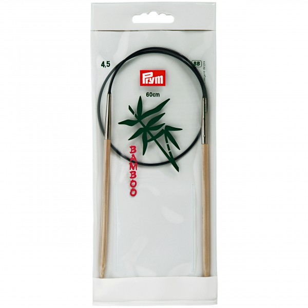 Andrele circulare, din bambus, de 4 mm, lungime 60 cm, Prym Bamboo