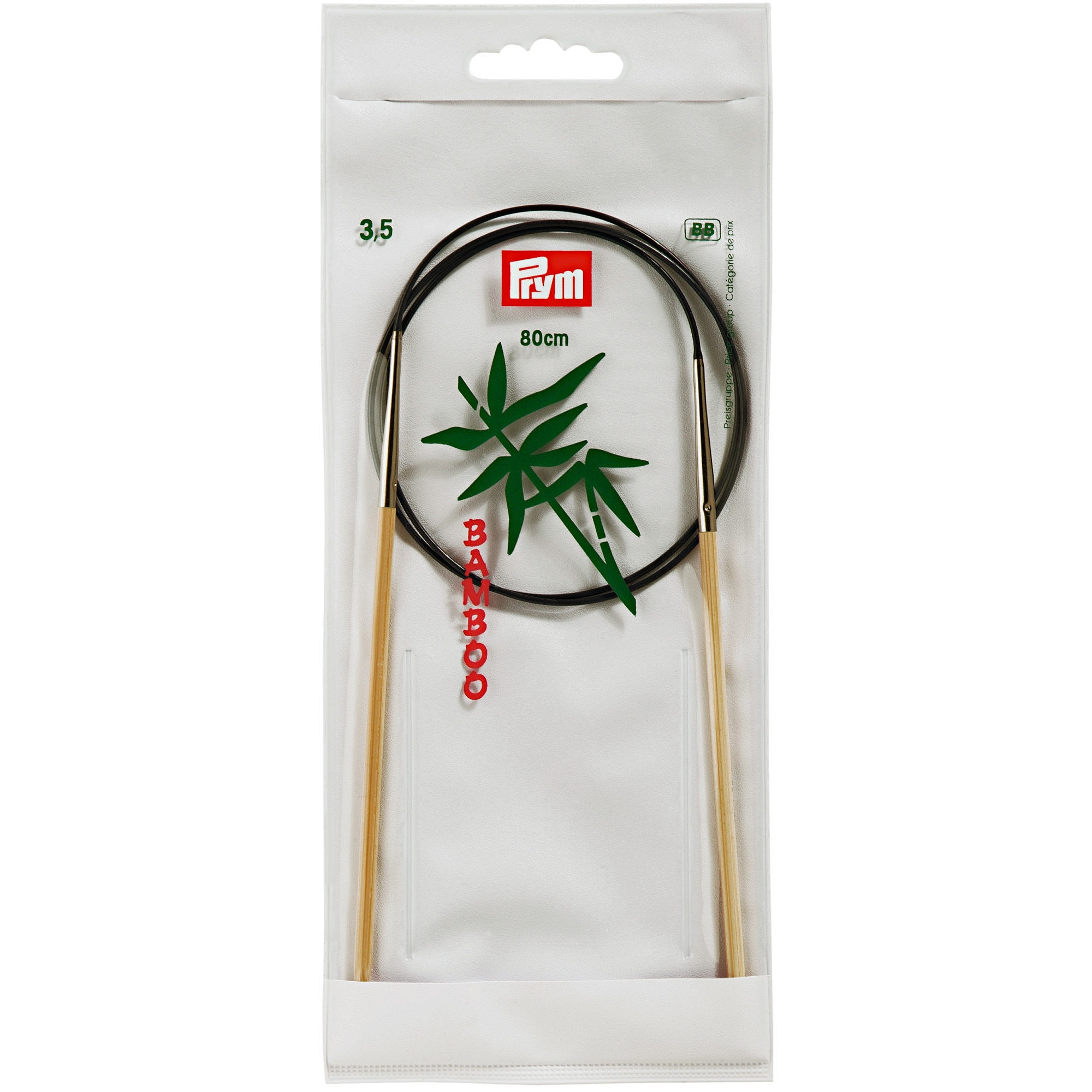 Andrele circulare, din bambus, de 3,5 mm, lungime 80 cm, Prym Bamboo