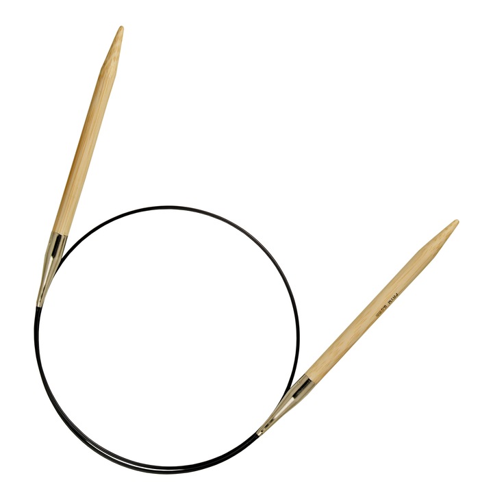 7 mm-es kör alakú bambusz fonatok, hossza 80 cm, Prym
