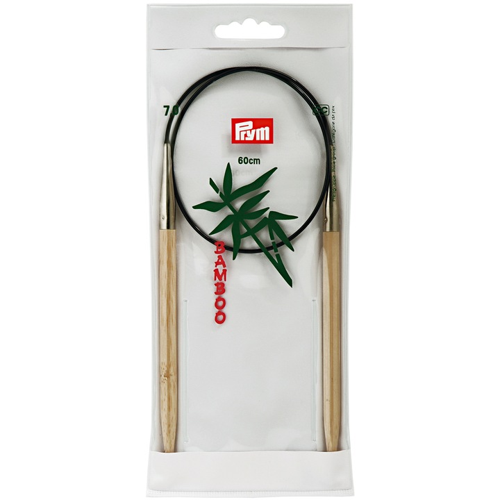 Andrele circulare, din bambus, de 7 mm, lungime 60 cm, Prym Bamboo