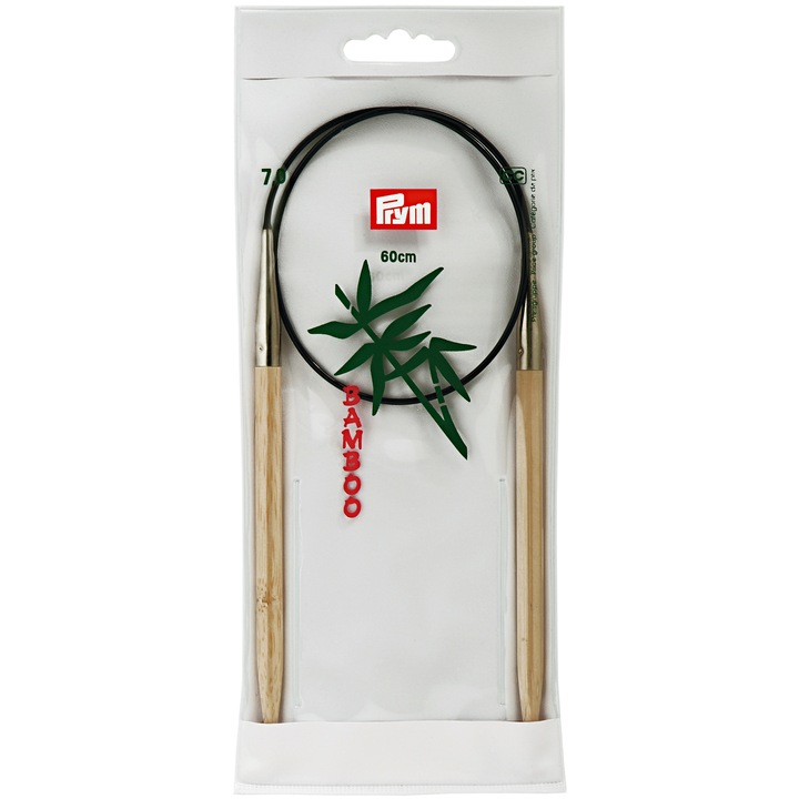 7 mm-es bambusz körfonat, hossza 60 cm, Prym